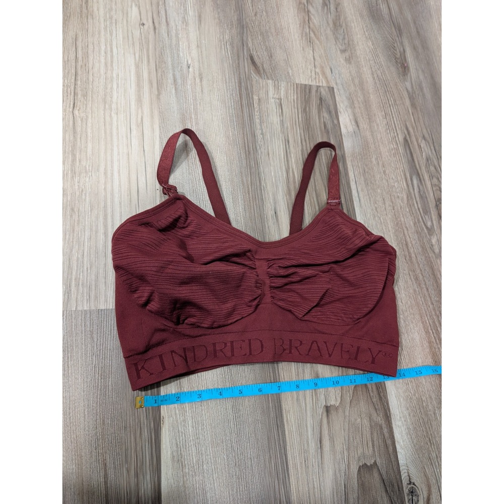 Kindred Bravely Burgundy Ribbed Nursing Bralette
